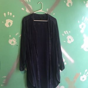 Long Jean Button Up Shirt